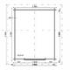LP GARDEN hirsilato S-M, umpiseinä/suora, 10,5 m²